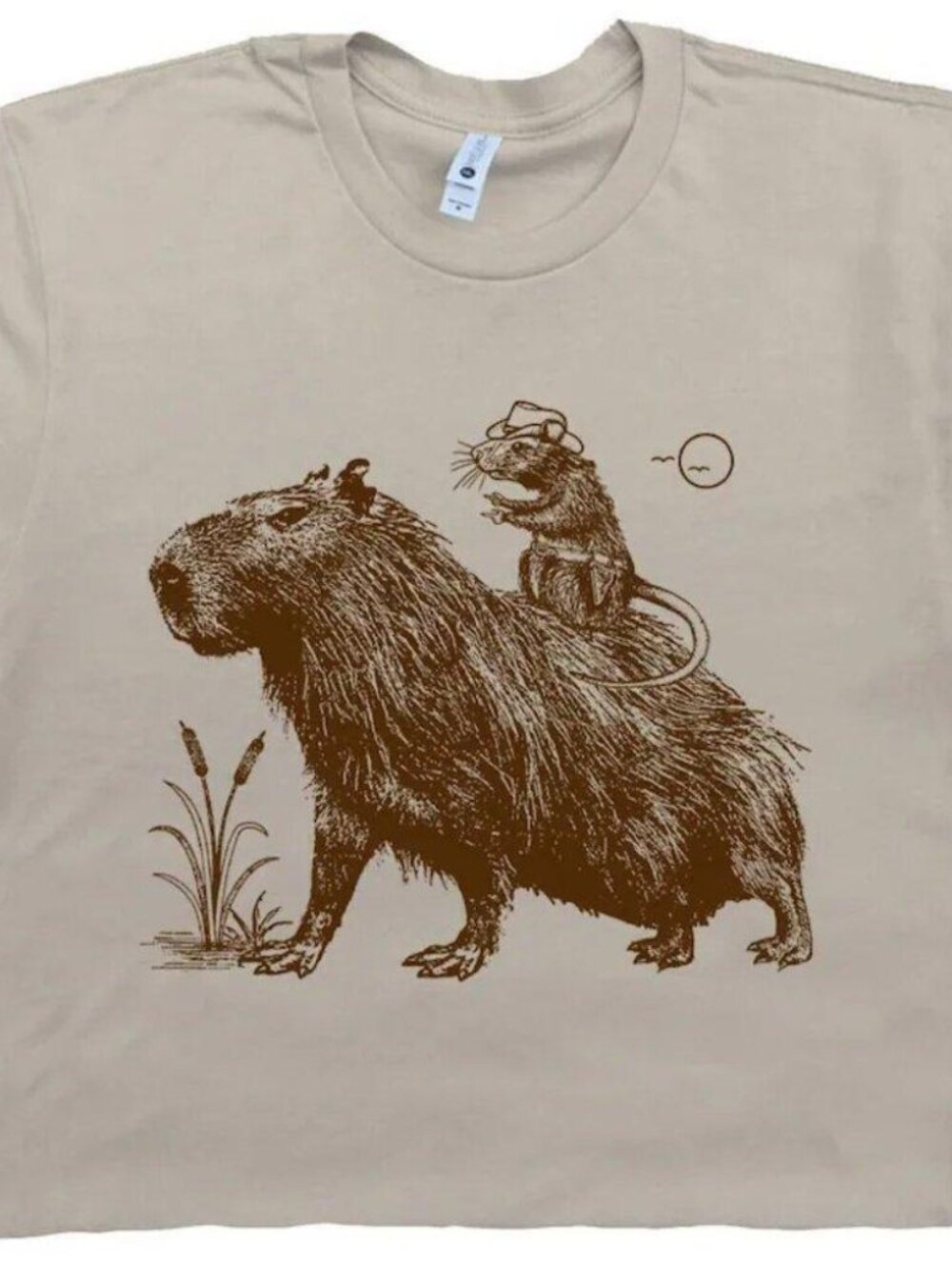 Capybara Cute Rodent Meme Animal Lover Graphic T-Shirt 276